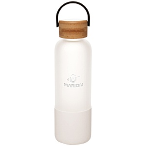 Lunar Glass Bottle with Silicone Sleeve - Engraved Main Image