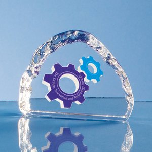 Crystal Ice Block Paperweight Main Image