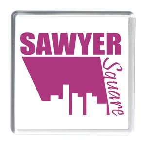 DISC Adview Coaster - Clear - Square Main Image