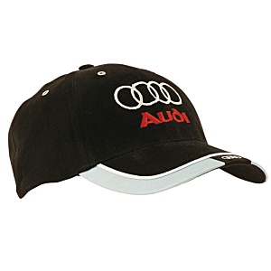 DISC Heavy Cotton Cap with Reflective Trim - Embroidered Main Image