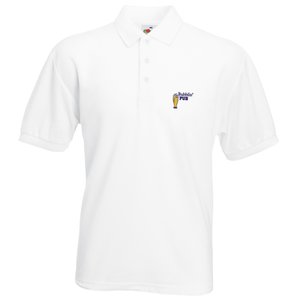 Fruit of the Loom Value Polo - White - Embroidered Main Image