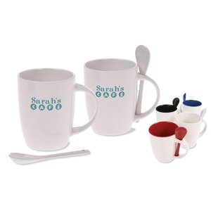 DISC Mug & Spoon - White Main Image