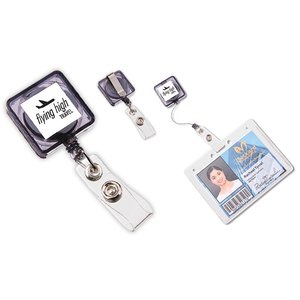DISC Square Retractable Pass Holder Main Image