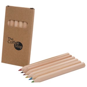 DISC Mini Colouring Pencils - 6 Pack Main Image