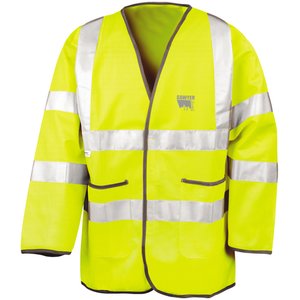 Lightweight Motorway Hi-Vis Safety Jacket - Printed Main Image