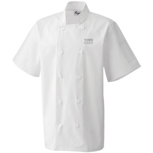 Short Sleeved Men's Chef's Jacket - Embroidered Main Image