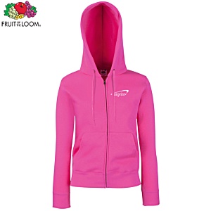 Fruit of The Loom Ladies Zipped Hoodie - Embroidered Main Image
