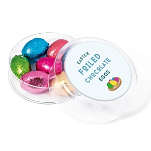 DISC Maxi Round Sweet Pot - Chocolate Foil Eggs Main Image