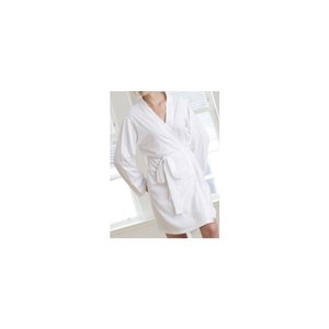 Ladies Cotton Wrap Robe - Embroidered Main Image