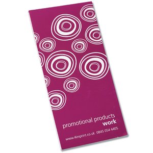 Slimline Notepad with Printed Cover - Spiro Design Main Image