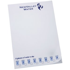 A5 25 Sheet Notepad - Drink 8 Glasses of Water Design Main Image