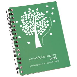 A5 Recycled Notebook - Tree Design Main Image
