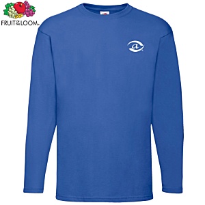 Fruit of The Loom Long Sleeve Value Weight T-Shirt - Colours Main Image