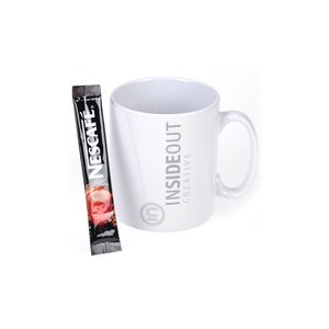 DISC Cambridge Mug - White - Coffee Main Image