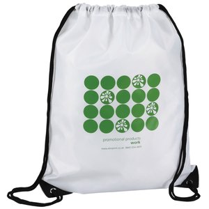 DISC Economy Drawstring Bag - Polka Dot Design Main Image
