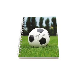 A5 Personalised Wire Notebook - Football Signature Main Image