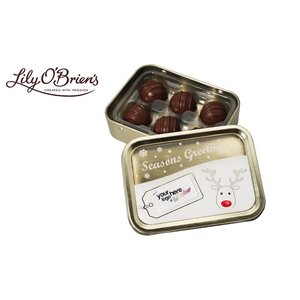 DISC Lily O'Brien's Chocolate Gift Tin - Christmas Main Image