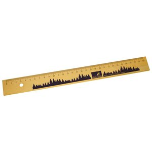 30cm Wooden Ruler Main Image