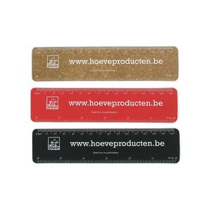 DISC Recycled Leather Ruler - 15cm Main Image