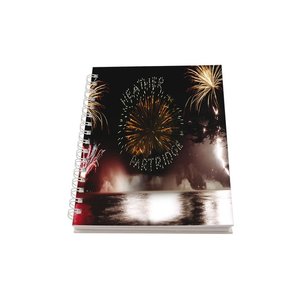 A5 Personalised Wire Notebook - Fireworks Main Image