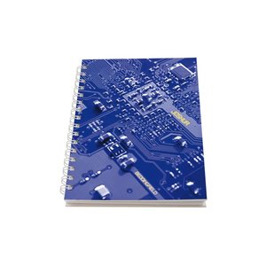 A5 Personalised Wire Notebook - Blue Circuit Board Main Image