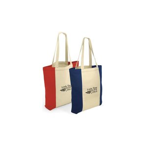 DISC Canvas Tote Bag with Coloured Trim Main Image