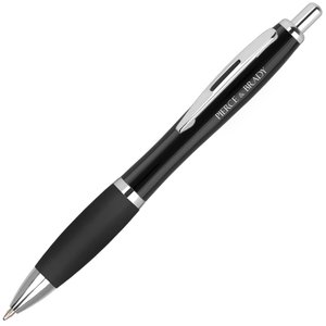 Contour Metal Pen - Black Grip - Engraved Main Image