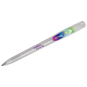 BIC® Super Clip Pen - Clear - Clip & Barrel Print Main Image