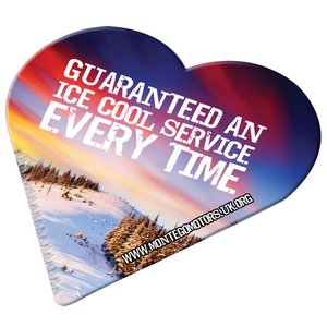 DISC Heart Shaped Ice Scraper - Full Colour Main Image