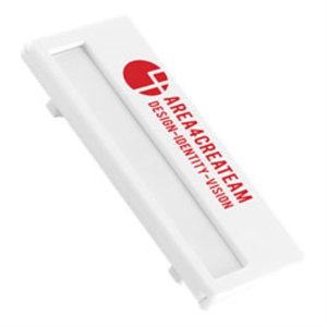 DISC Rectangle Clip On Name Badge Main Image