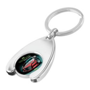 DISC Wishbone Trolley Coin Keyring - Full Colour Main Image