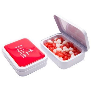 DISC White Sweet Tin - Gourmet Jelly Beans Main Image