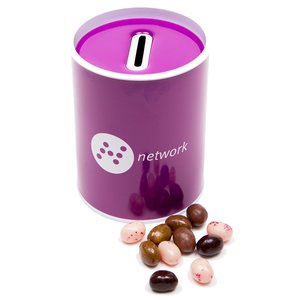 DISC Money Box Tin - Gourmet Chocolate Coated Jelly Beans Main Image