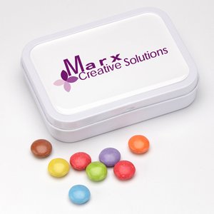 DISC White Sweet Tin - Smarties Main Image