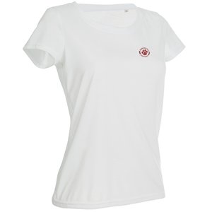 DISC Stedman Ladies Active Cotton Touch T-Shirt - White Main Image