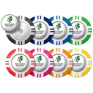DISC Vegas Poker Chip Dome Markers Main Image
