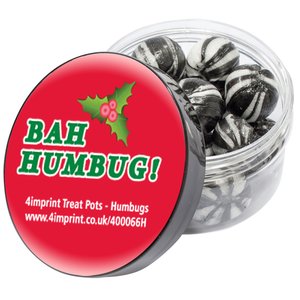 4imprint Treat Pot - Humbugs - Christmas Design Main Image