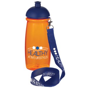 Pulse Sports Bottle - Domed Lid with Lanyard Main Image