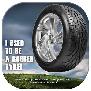 Tyre Brite-Mat Coaster - Square - Digital Print Main Image