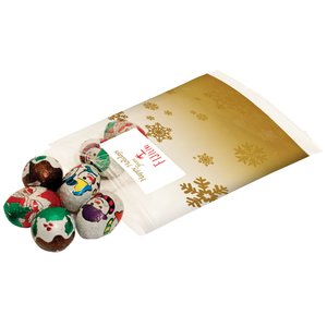 DISC Christmas Chocolate Drop Bag - Paper Label Main Image