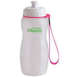 DISC Sports Bottle with Neon Wrist Strap Main Image