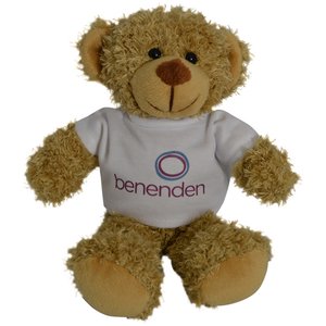 20cm Barney Bear with T-Shirt - Biscuit Main Image