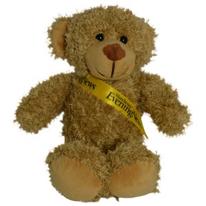 30cm Barney Bear with Sash - Biscuit Main Image