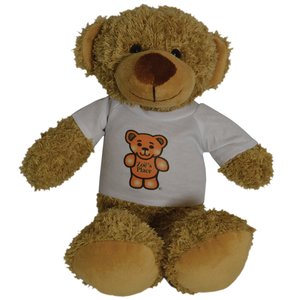 30cm Barney Bear with T-Shirt - Biscuit Main Image