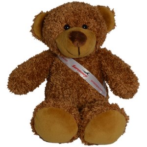 30cm Barney Bear with Sash - Chestnut Main Image