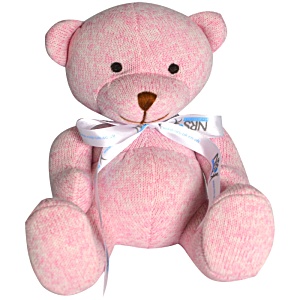 DISC Newcroft Bear - Pink with Bow Main Image