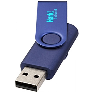 4gb Rotate USB Flashdrive - Metallic - Printed Main Image
