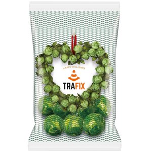 DISC Christmas Chocolate Balls - Sprouts - Printed Bag Main Image