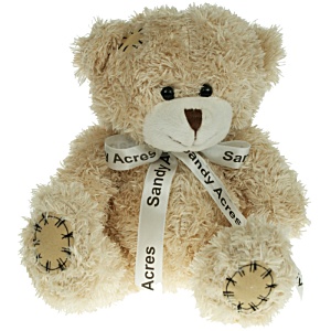 18cm Paw Bear with Bow - Cappuccino Main Image