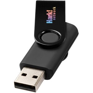 DISC 2gb Rotate USB Flashdrive - Metallic - Domed - Full Colour - 5 Day Main Image